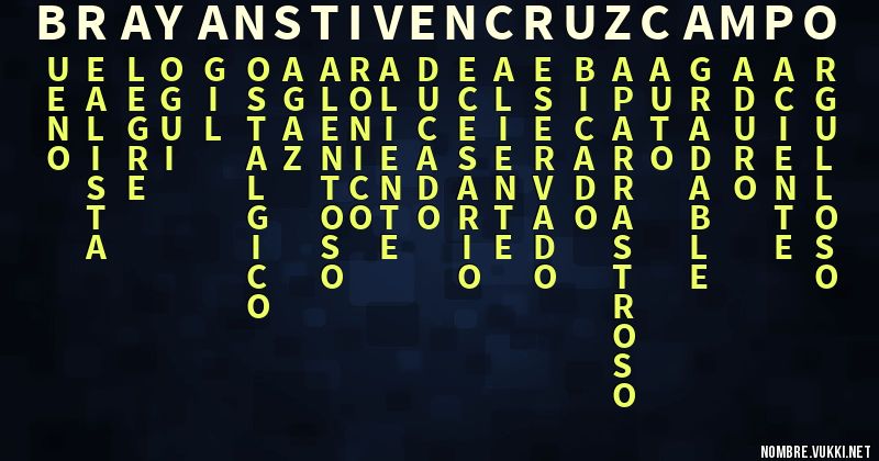 Acróstico brayan stiven cruz campo