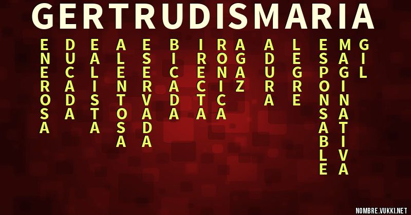 Acróstico gertrudis maría