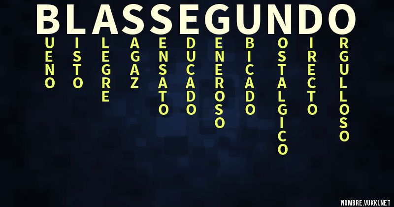 Acróstico blas segundo