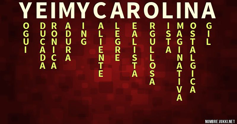 Acróstico yeimy carolina