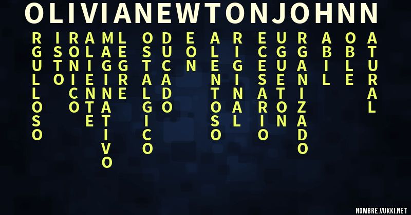 Acróstico olivianewtonjohnn