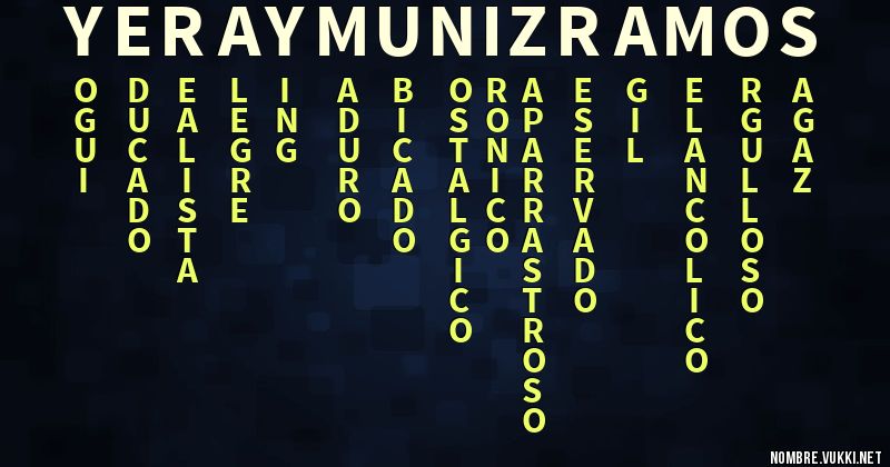Acróstico yeray muñiz ramos