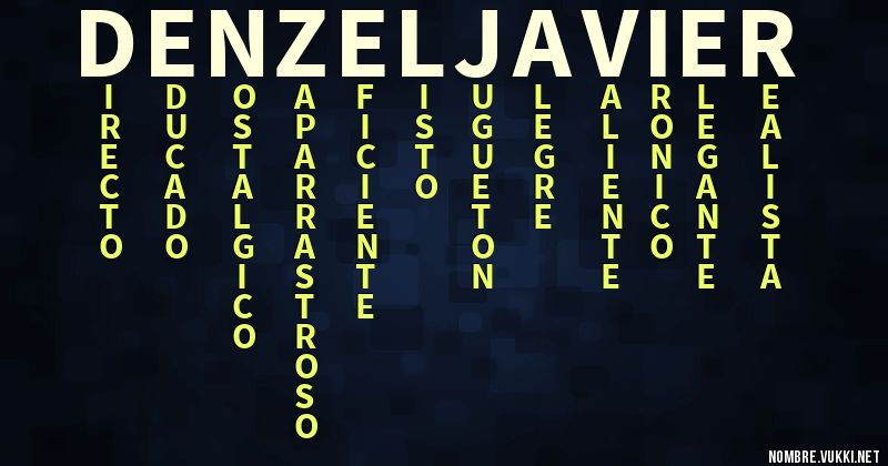 Acróstico denzel javier