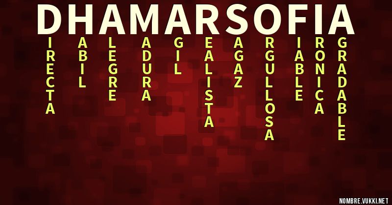 Acróstico dhamar sofía