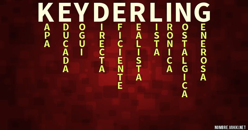 Acróstico keyderling