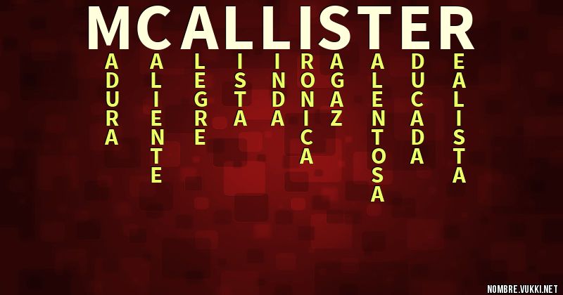Acróstico mcallister