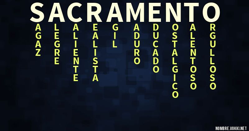 Acróstico sacramento