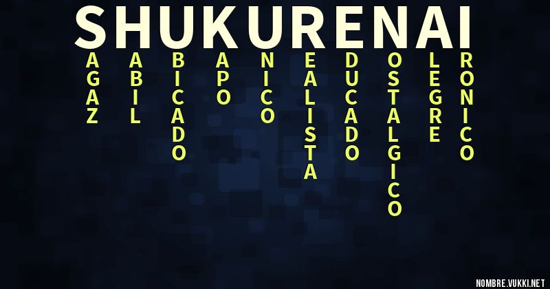 Acróstico shu kurenai