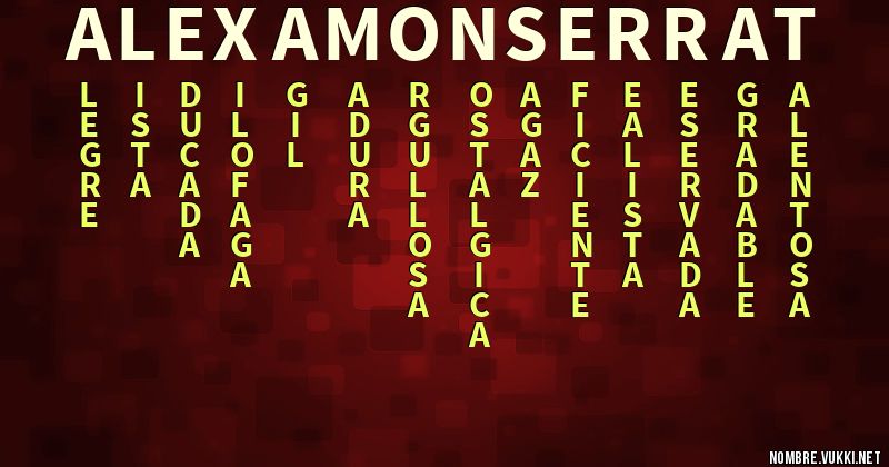 Acróstico alexa monserrat
