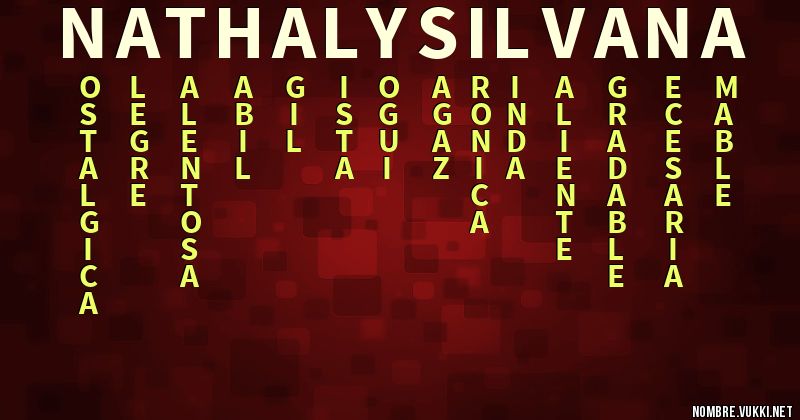 Acróstico nathaly silvana