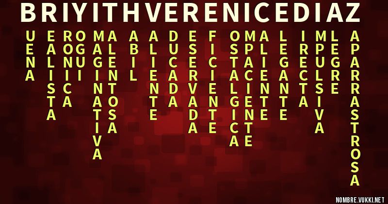 Acróstico briyith verenice diaz