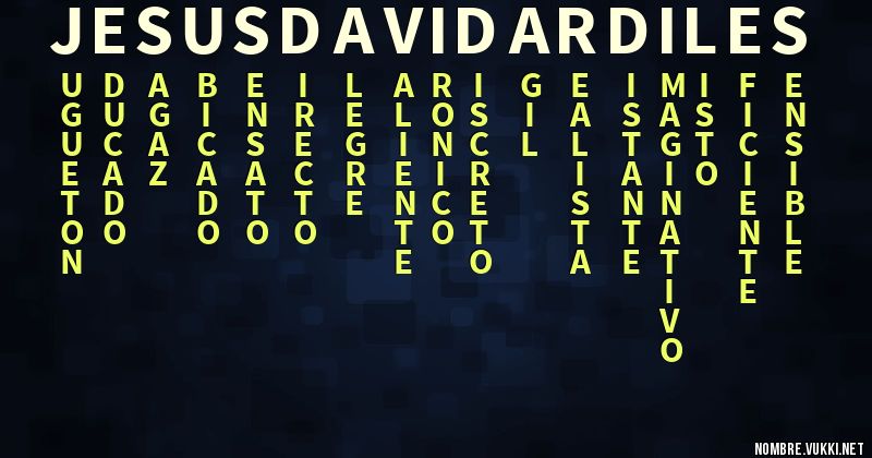 Acróstico jesus david ardiles