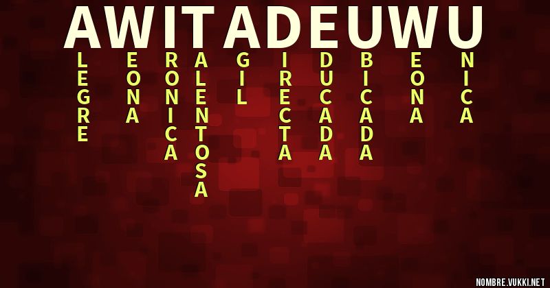 Acróstico awita de uwu