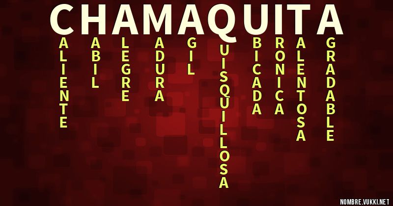 Acróstico chamaquita