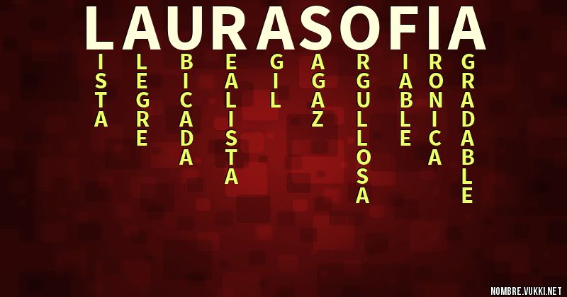 Acróstico laura sofía