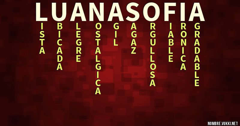 Acróstico luana sofia