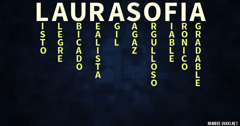 Acróstico laura sofia
