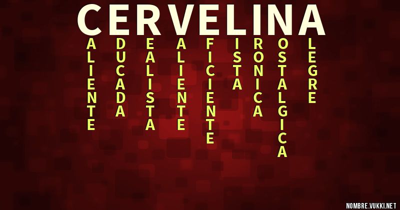 Acróstico cervelina