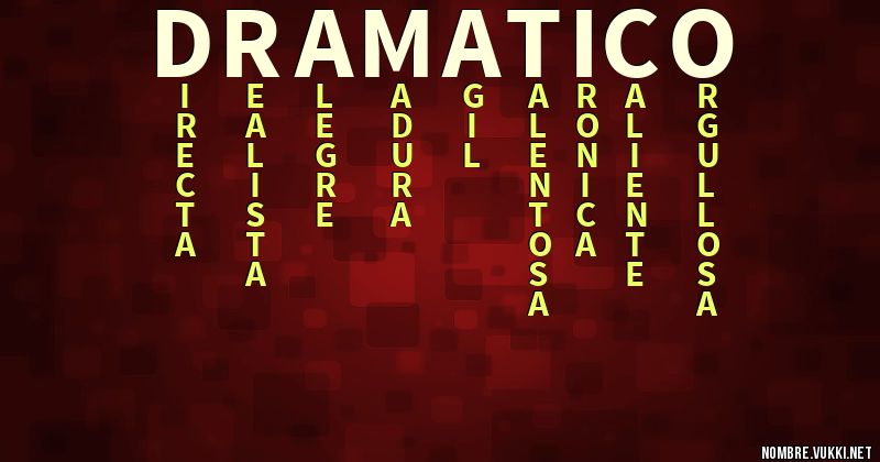 Acróstico dramatico