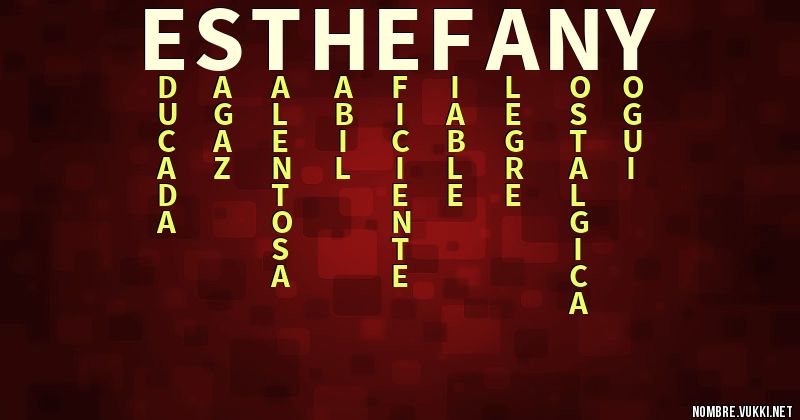 Acróstico esthefany