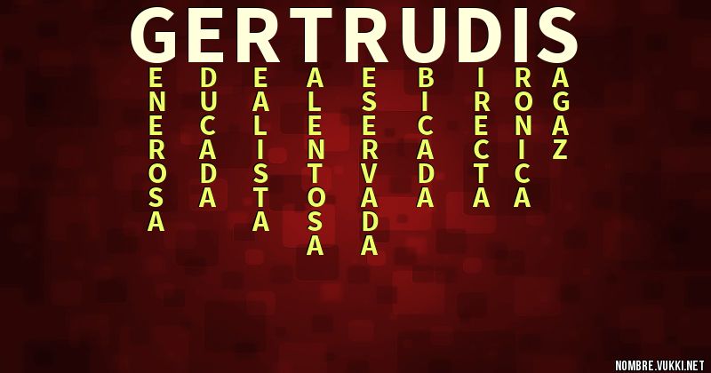 Acróstico gertrudis