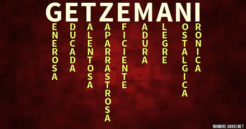 Acróstico getzemani