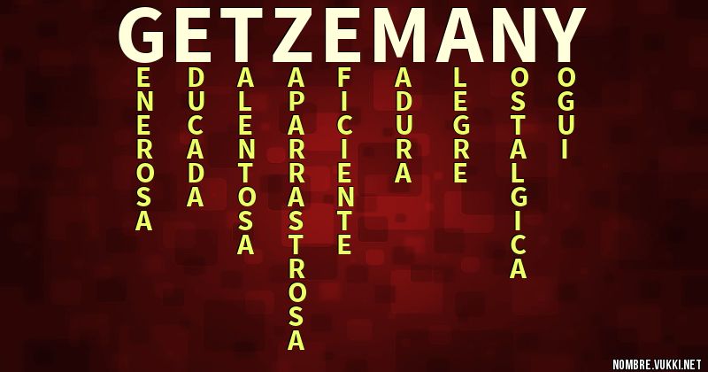 Acróstico getzemany