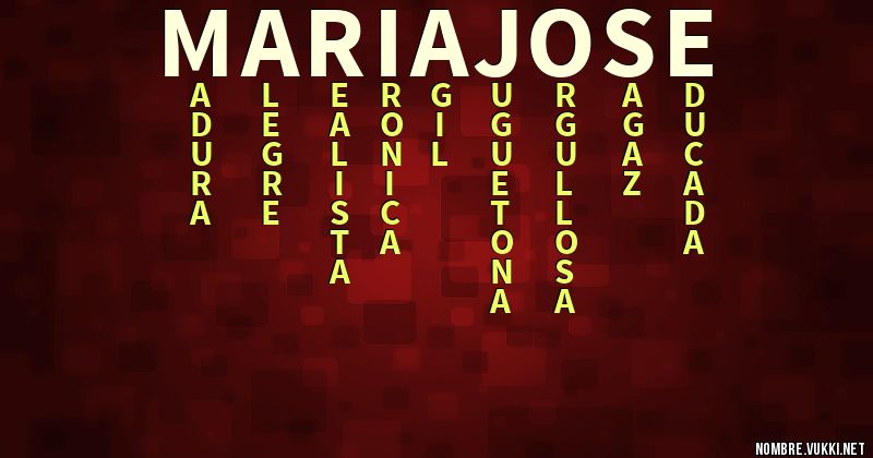 Acróstico marÍa jose