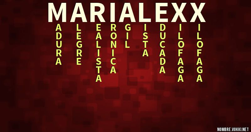 Acróstico marialexx