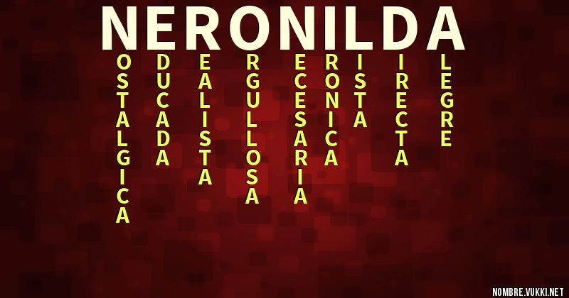 Acróstico neronilda