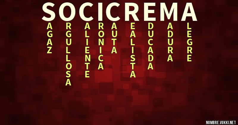 Acróstico socicrema