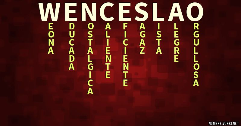 Acróstico wenceslao