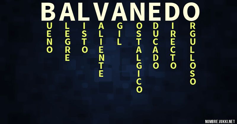 Acróstico balvanedo