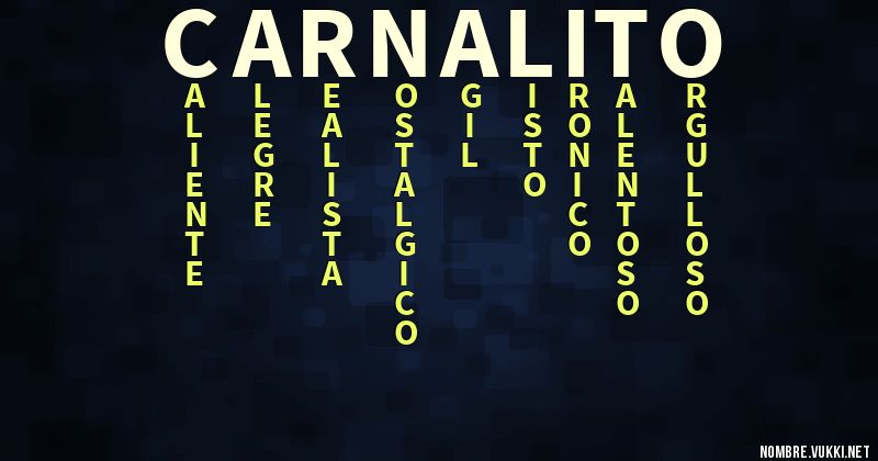 Acróstico carnalito