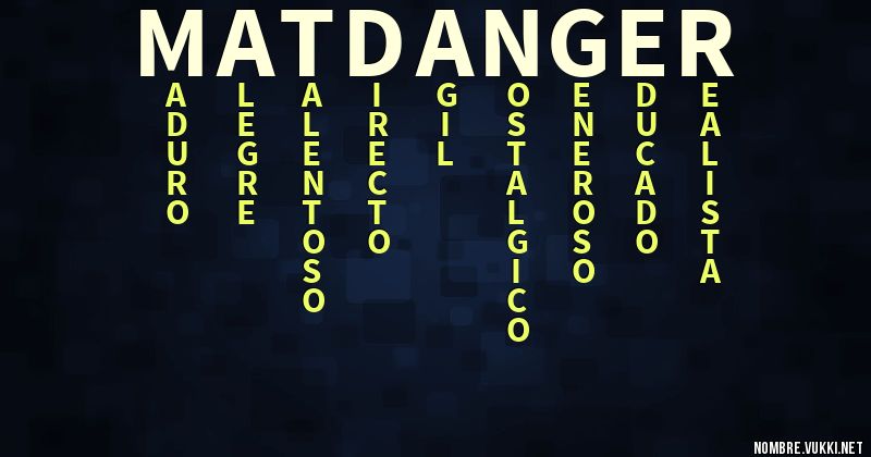 Acróstico matdanger11