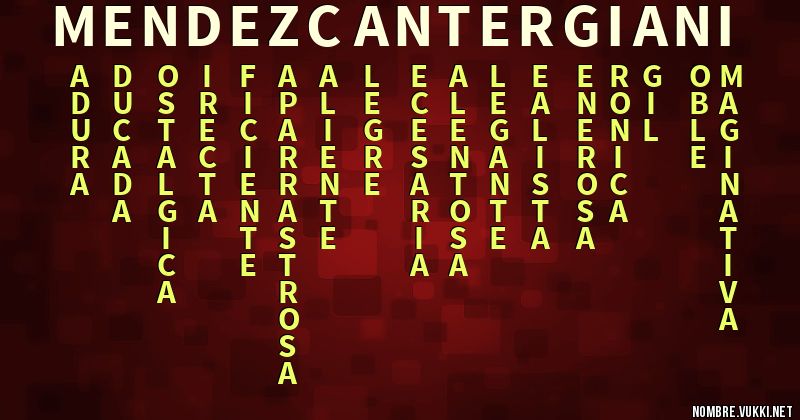 Acróstico mendezcantergiani