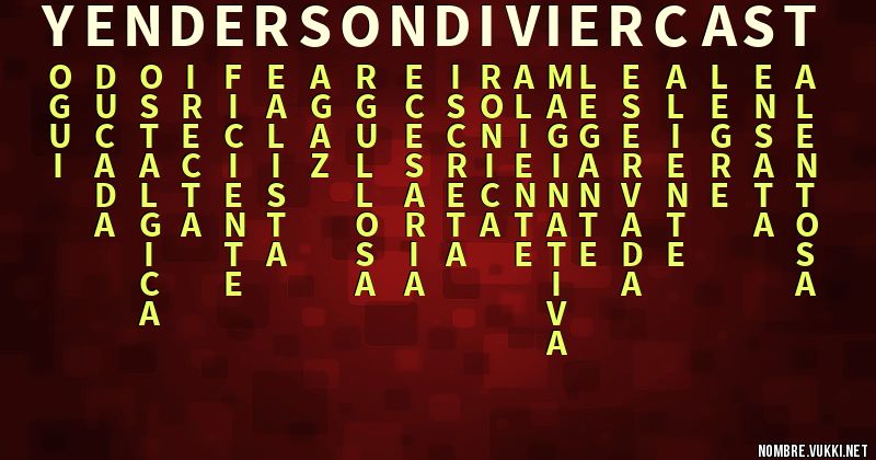 Acróstico yenderson divier cast