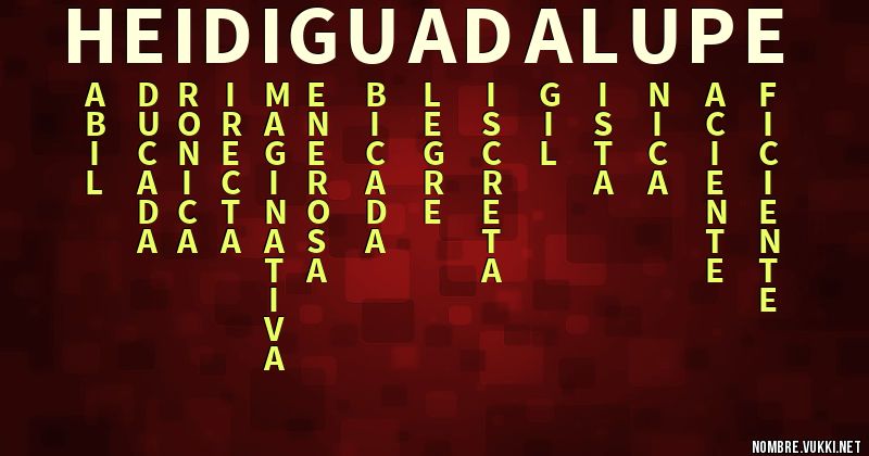 Acróstico heidi guadalupe