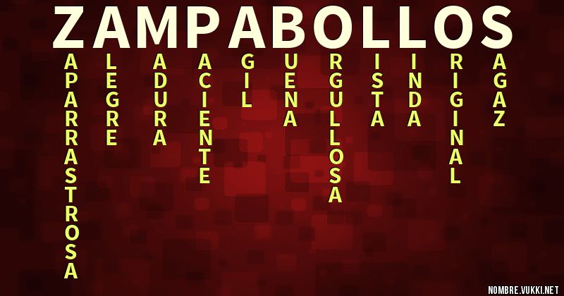 Acróstico zampabollos