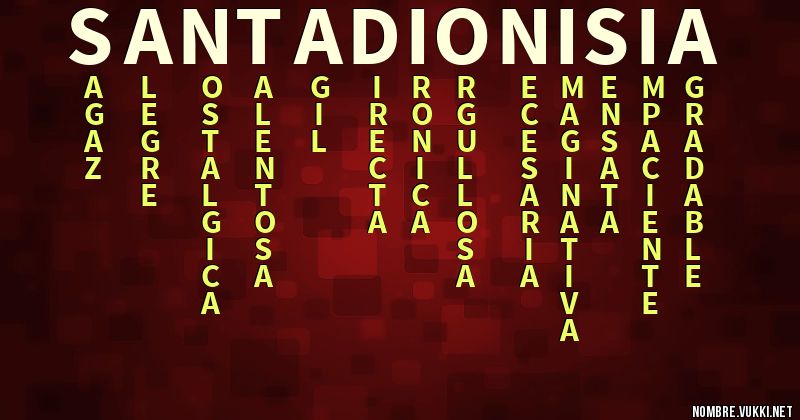 Acróstico santa dionisia