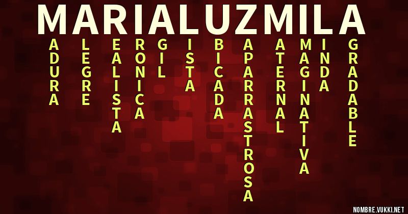 Acróstico maria luzmila