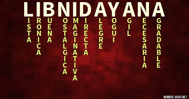 Acróstico libni dayana