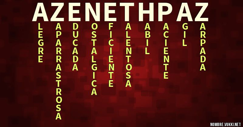 Acróstico azeneth paz