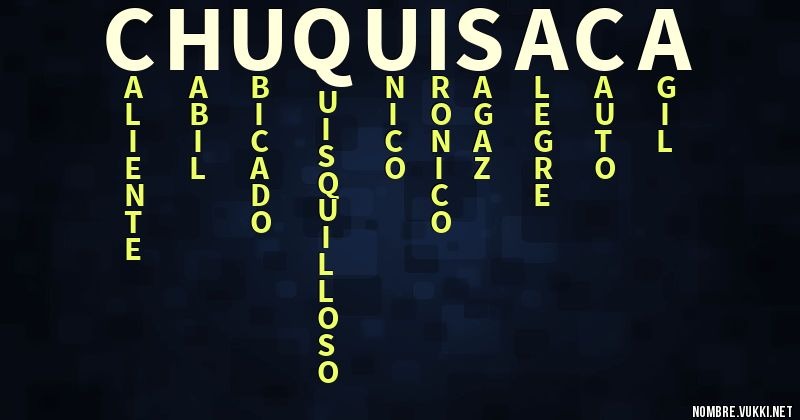 Acróstico chuquisaca