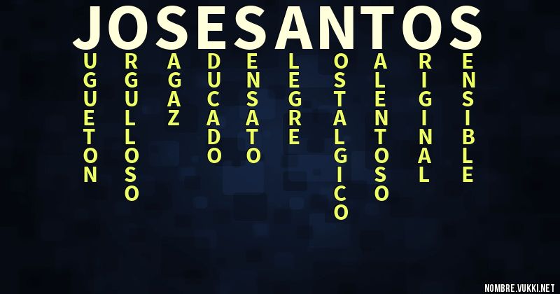 Acróstico jose santos