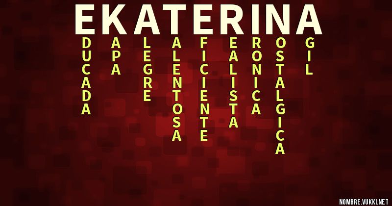 Acróstico ekaterina