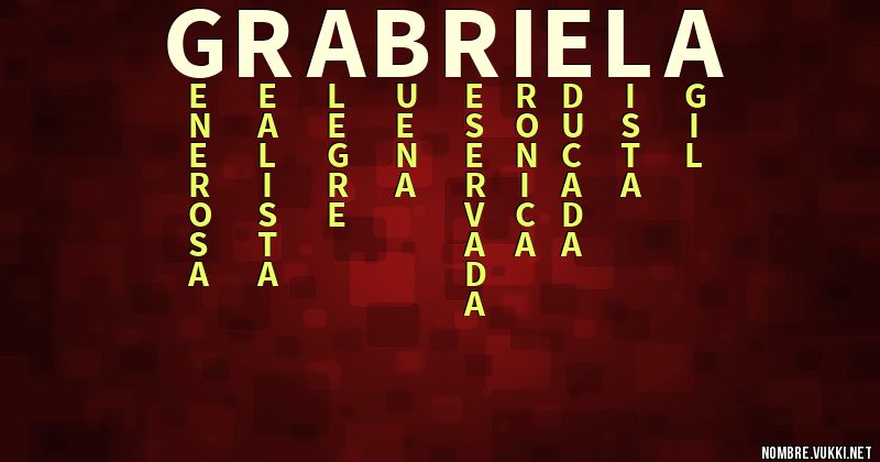 Acróstico grabriela