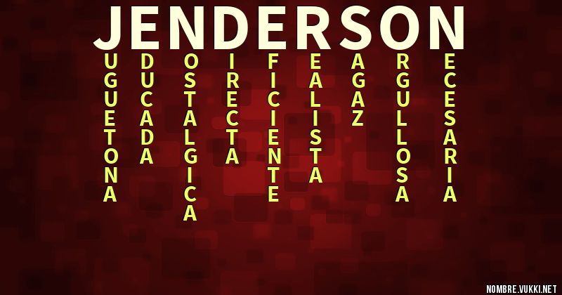 Acróstico jenderson