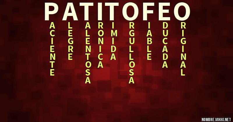 Acróstico patito feo