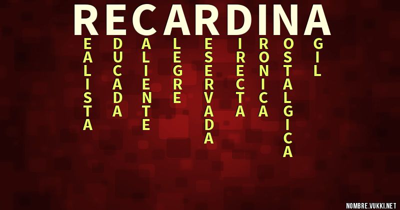 Acróstico recardina